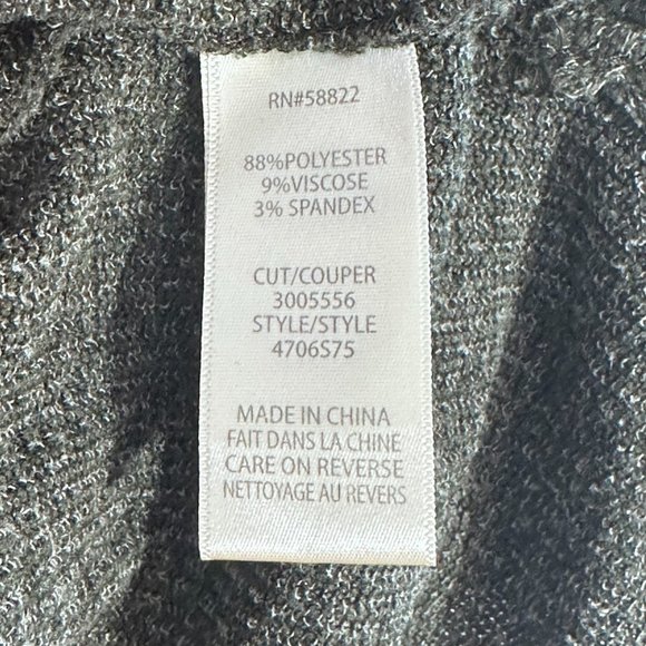 Dark Green Max Studio London Ribbed Quarter Sleeve Sweater (Small) - Picture 6 of 8